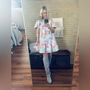 Vibrant Multicolor Mini Dress